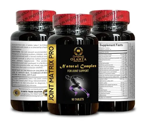Joint Matrix PRO Natural Complex - Joint Support Supplement for Women, Support Joint Function and Mobility - 1 Bottle 90 Tablets OLANTA TRADE SOLUTION uk supplements