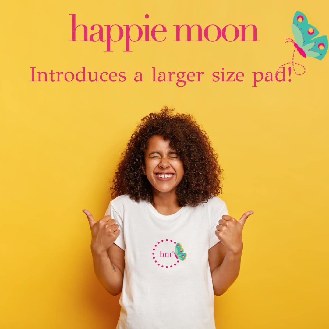 happie moon Tween and Teen Pads | Small Organic Cotton Cover Period Pads | Ultra Thin Cotton Pads Happie Moon uk supplements