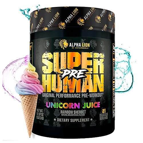ALPHA LION Superhuman Pre Workout Powder, Beta Alanine, L-Taurine & Tri-Source ALPHA LION uk supplements