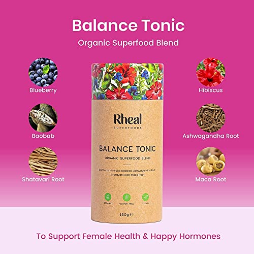 Rheal Balance Tonic 150g | 30 Servings | for Your Daily Balance with Superfoods Rheal uk supplements