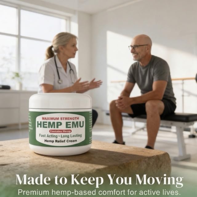 Hemp Emu Hemp Cream – 4oz Cream Hemp Emu uk supplements
