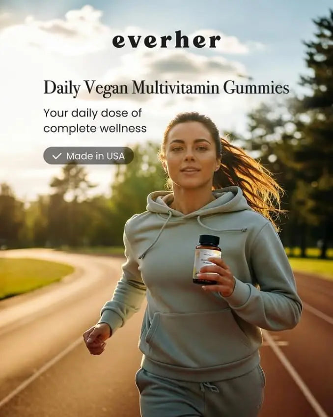 Everher Multivitamin Gummies | Essential Vitamins, Minerals & Herbs | Immune Support, Energy & Focus | with DHA Algae Oil & Probiotics | Everher uk supplements