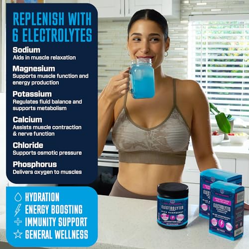 KEY NUTRIENTS Multivitamin Electrolytes Powder No Sugar - Tempting Blue Raspberry KEY NUTRIENTS uk supplements