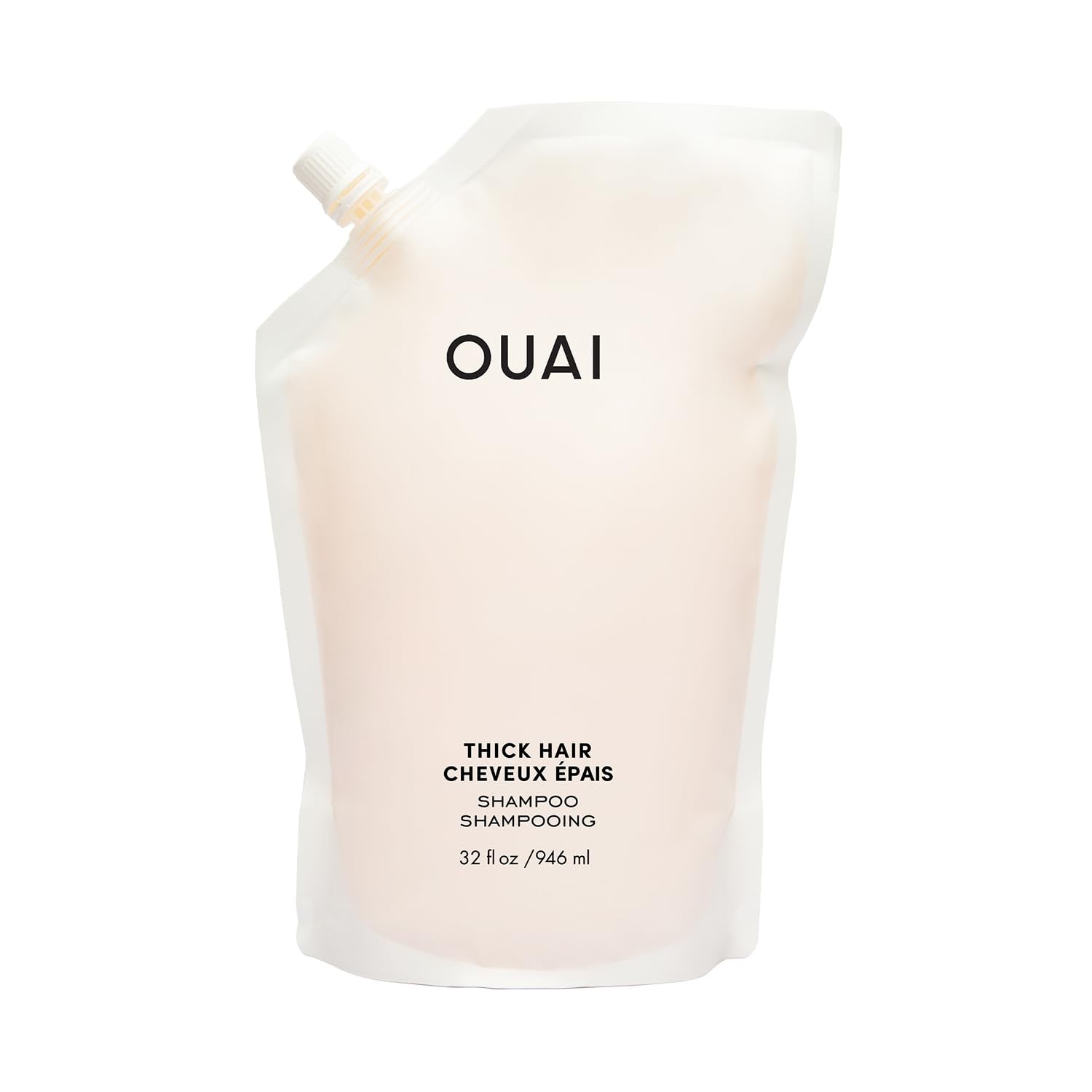 OUAI Thick Shampoo Refill - Moisturizing Shampoo with Keratin, Marshmallow Root, Shea Butter & Avocado Oil for Thick Hair - Strengthens & Hydrates - Paraben, Phthalate & Sulfate Free (32 Fl Oz) OUAI uk supplements