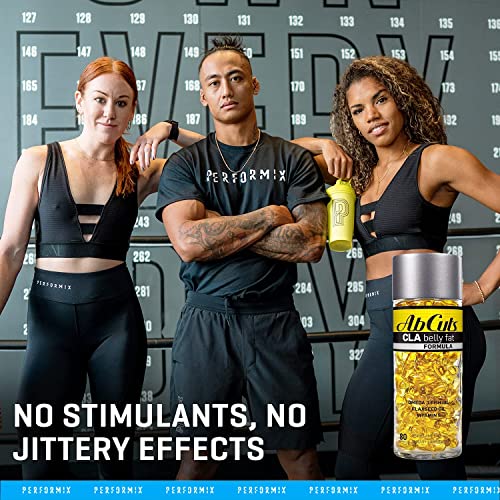 Ab Cuts CLA Belly Fat Formula - 80 Easy-to-Swallow Softgels - Omega 3 Fish Oil, Flaxseed AbCuts uk supplements