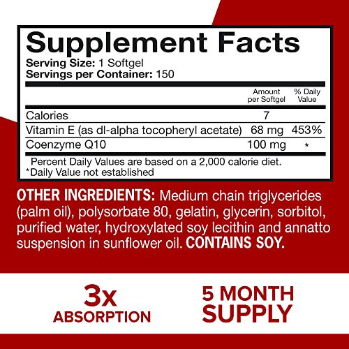 Qunol Ultra CoQ10 100mg Softgels- 3X Better Absorption Coenzyme Q10 Supplements Qunol uk supplements