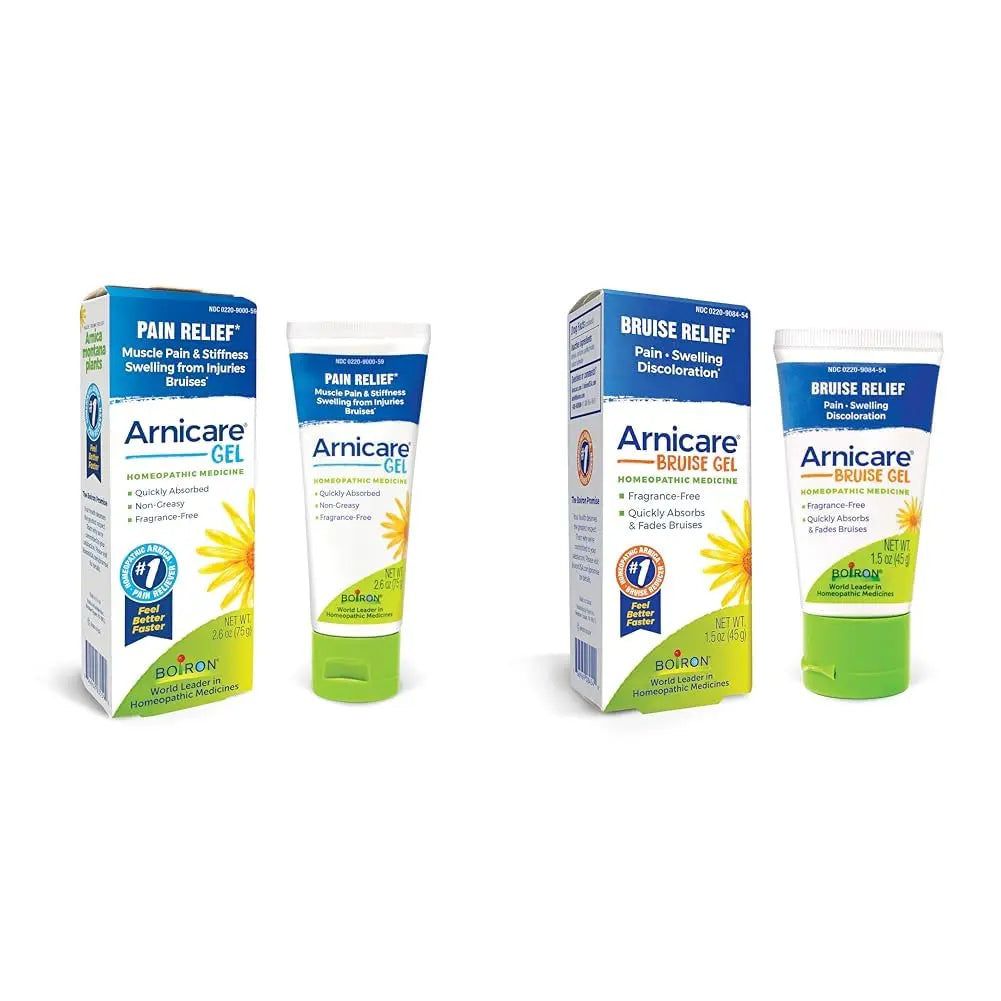 Boiron Arnicare Gel & Bruise Gel Bundle for Soothing Relief of Joint & Muscle Pain, Bruises or Injury - Unisex-Adults & Kids Boiron uk supplements