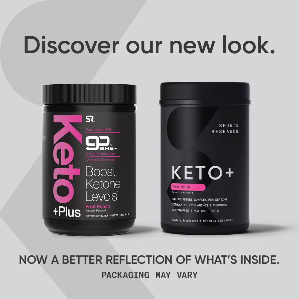 Sports Research Keto Plus Exogenous Ketones with goBHB - 30 Servings | Keto Electrolyte Sports Research uk supplements