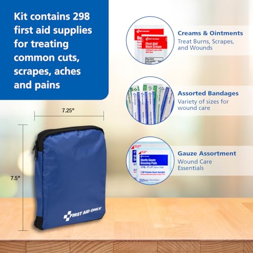 First Aid Only 442 All-Purpose Emergency First Aid Kit for Home, Work, and Travel First Aid Only uk supplements
