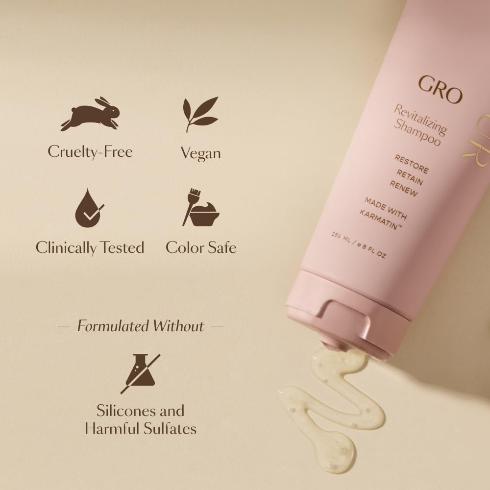 Vegamour The Everyday Kit Includes GRO Revitalizing Shampoo & Conditioner and GRO Dry Shampoo for Thinning Hair VEGAMOUR uk supplements