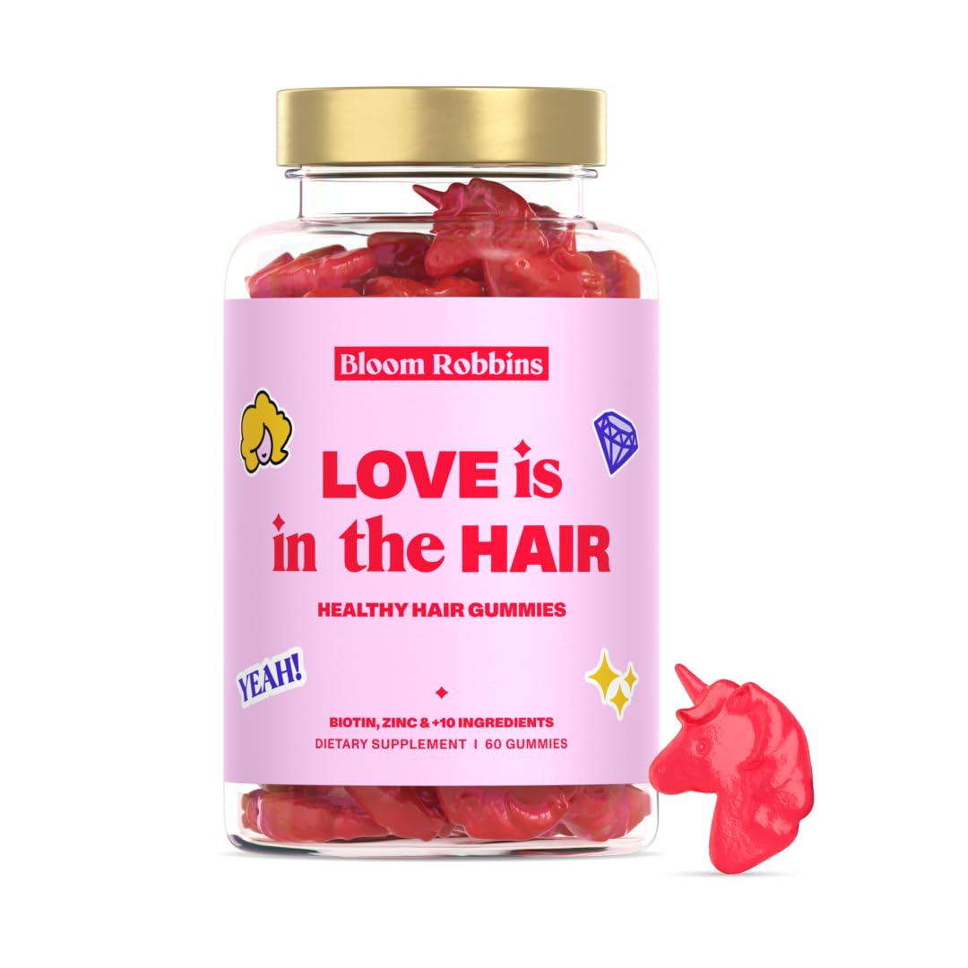 Bloom Robbins 60 Hair Gummies for Faster Hair Growth Vitamins for Women & 5000 MCG Bloom Robbins uk supplements