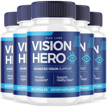 (5 Pack) Vision Hero Capsules - Vision Hero Eye Health Supplement for Healthy rize labs uk supplements