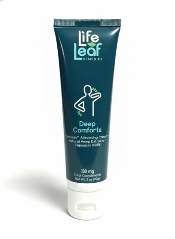Capsaicin Cream (.05%) - Extra Strength Joint & Muscle, Knee & Back, Neck & Shoulder, Sore Muscle Cream with Capsaicin, Menthol, Celadrin and Hemp - Non-Greasy 3 OZ Deep Comforts by Life Leaf Life Leaf Remedies uk supplements