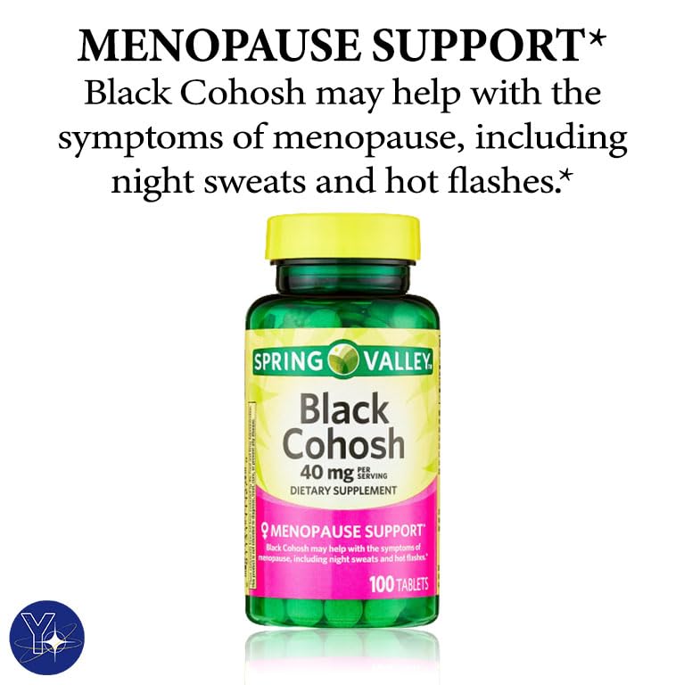 Black Cohosh Menopause Support Dietary Supplement Tablets Spring Valley YOLOMOLO uk supplements