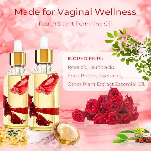 2PCS Yoni Oil Organic Feminine Oil Vaginal Moisturizer - Ph Balance for Women - Feminine Deodorant BASSI uk supplements