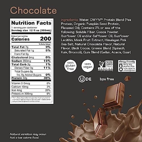 OWYN Only What You Need Pro Elite Vegan High Protein Keto Shake, 32g Protein OWYN Only What You Need uk supplements