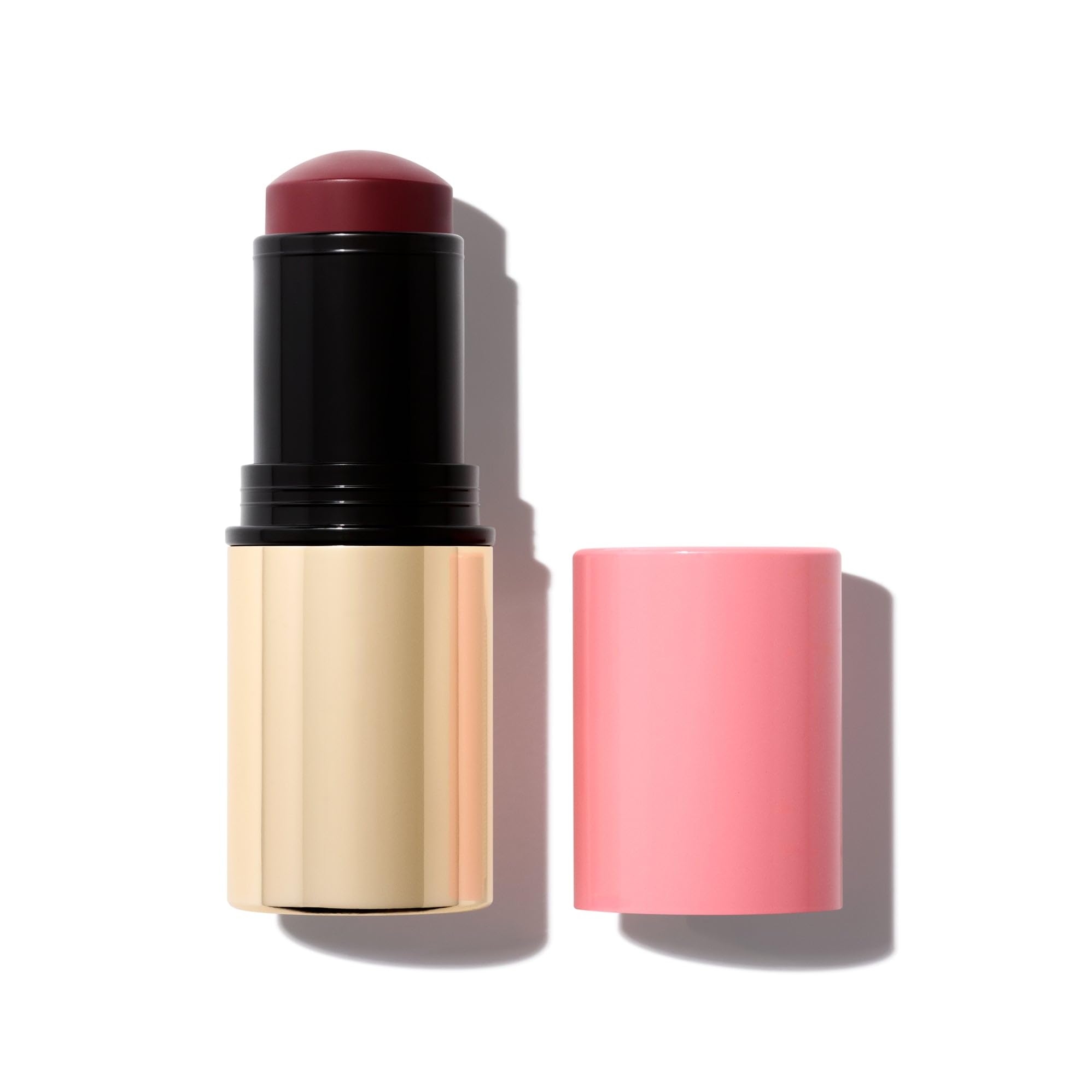 MAKE Beauty Cream Stroke Cream Blush Stick for Cheeks - Vibrant yet Natural Soft Matte Finish - Shade Rouge Moon, Berry Plum Blush Makeup MAKE uk supplements