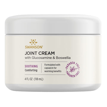 Swanson Joint Cream W/GLUC BOSwansonELLIA 4 FL OZ Swanson uk supplements