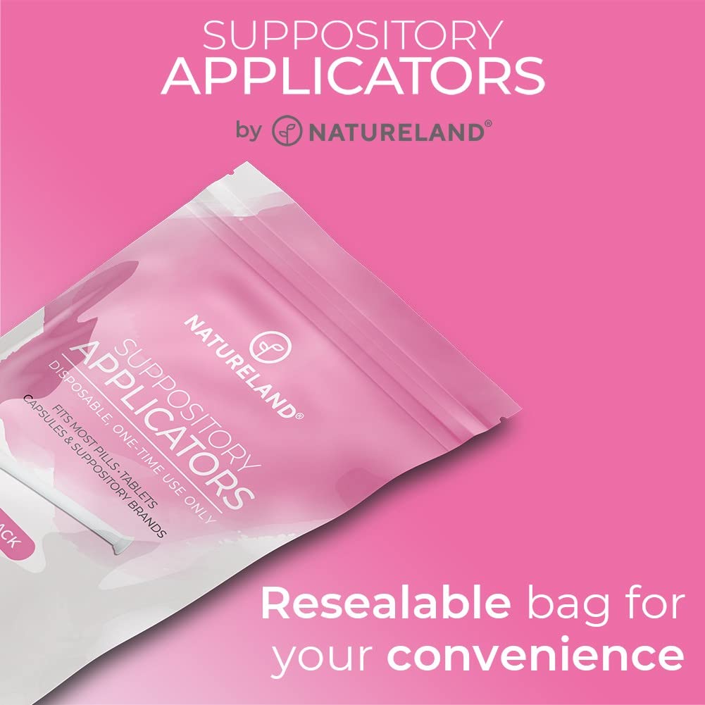 Natureland [10 Pack] Vaginal Suppository Applicators for Women, Soft Tip Auxiliary Tool for Pills Natureland uk supplements