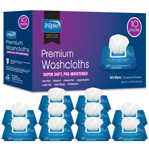 Inspire Adult Wet Wipes, Adult Wash Cloths, Adult Wipes for Incontinence Inspire uk supplements