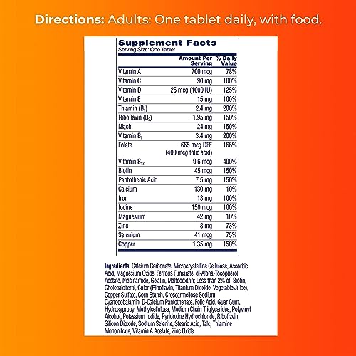 ONE A DAY Womens Complete Daily Multivitamin with Vitamin A, B , C, D, and E, Calcium ONE A DAY uk supplements