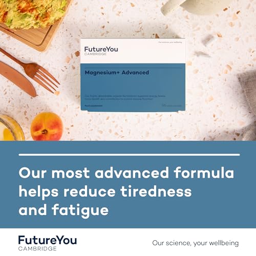 FutureYou Magnesium+ Advanced (28 Capsules). High Strength Magnesium Supplements for Women & Men FutureYou Cambridge uk supplements