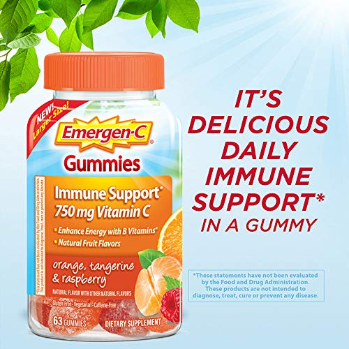 Emergen-C 750mg Vitamin C Gummies for Adults, Immune Support Gummies Emergen-C uk supplements