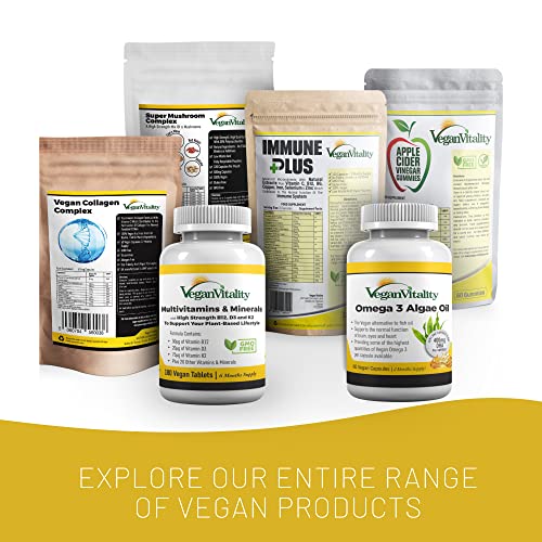 Vegan Collagen Supplement for Skin, Hair, Nails, Joints & Bones with Vegan Vitality uk supplements