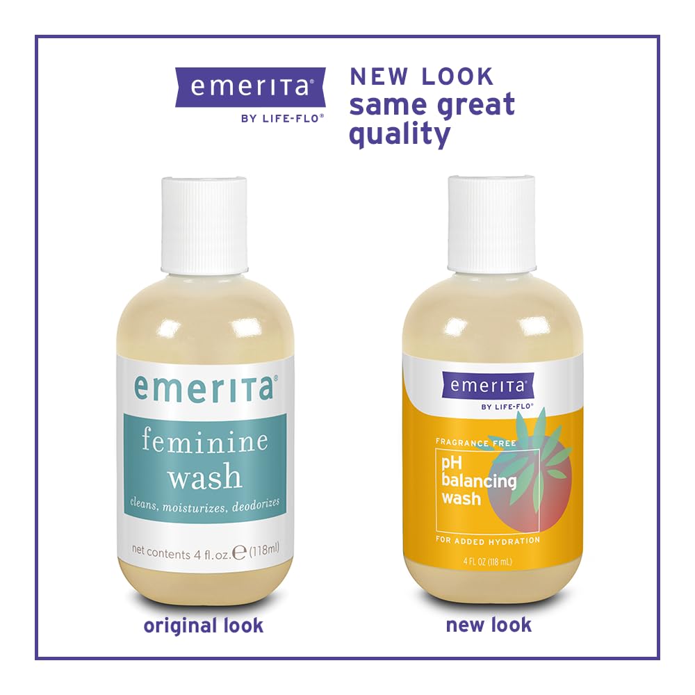 Emerita by Life-flo pH Balancing Feminine Wash, Hydrating Cleanser Soothes Delicate Areas Emerita uk supplements