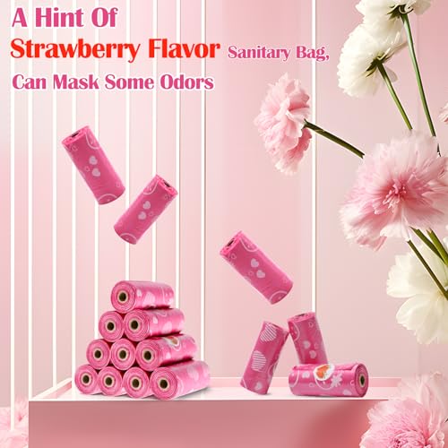 150Pcs Sanitary Napkin Disposal Bags, Luxiv Pink Disposable Sanitary Bag Personal Care Disposal Bags Luxiv uk supplements