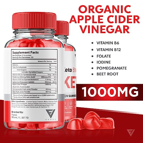 (3 Pack) Keto Bites ACV Gummies, KetoBites Keto ACV Gummies Advanced Weight Loss Fyvus uk supplements