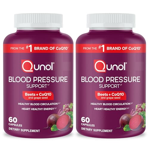 Qunol Beets Capsules for Blood Pressure Support, 3 in 1 Beets + CoQ10 + Grape Seed Qunol uk supplements