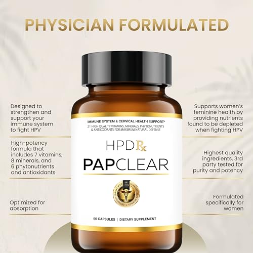 HPD Rx PAPCLEAR Physician Formulated | All Natural HPV Immune Support Supplement HPD Rx uk supplements