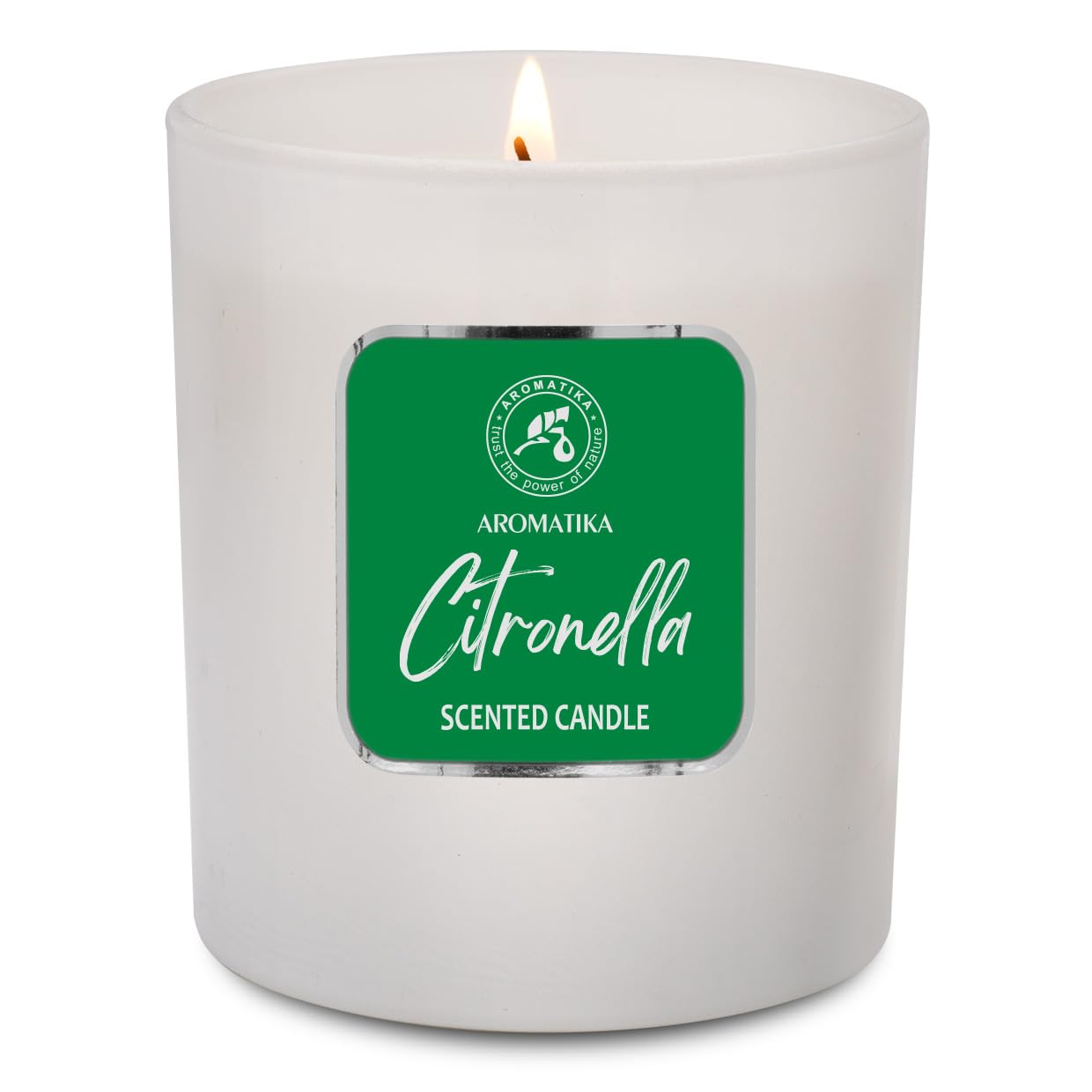 Scented Candle Citronella 200g - Aromatherapy Candle - Soy Wax Candles for Home Scented AROMATIKA uk supplements