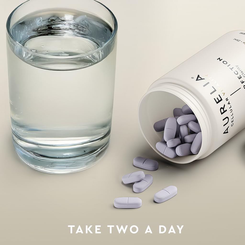AURELIA Skin Perfection | Advanced Cellular Anti-Aging Supplement | Enhance Skin Clarity, & Tone | with Zinc, Resveratrol, Niacinamide, Ergothioneine, & Vitamin C AURELIA uk supplements