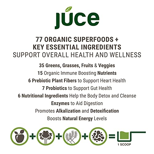 Terra Kai Organics JUCE Green Superfood Powder, Organic Fruits and Veggies Supplement Terra Kai Organics uk supplements