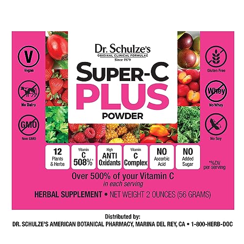 Dr. Schulze's | Super-C Plus Powder | Vitamin C Complex | Clinical Herbal Formula Dr. Schulze's uk supplements