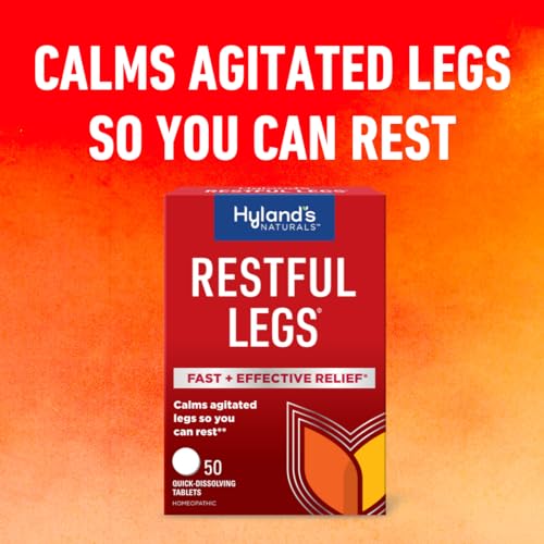 Hyland's Naturals Restful Legs Tablets, Natural Itching, Crawling, Tingling & Leg Jerk Relief, Quick Dissolving Hyland's uk supplements