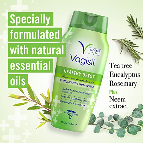 Vagisil Feminine Wash for Intimate Area Hygiene, Healthy Detox, All Over Body Wash Vagisil uk supplements