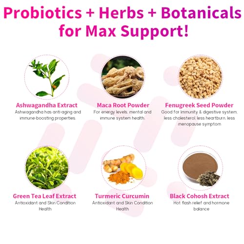120 Billion CFU Probiotic - Menopause Support Probiotics for Women, 13-in-1 Natural Negima uk supplements