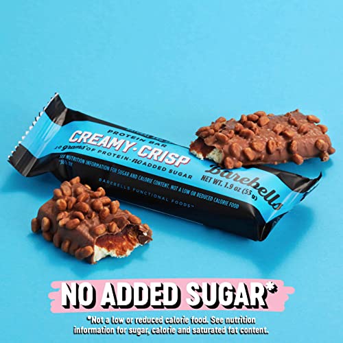 Barebells Protein Snacks Bars Creamy Crisp - 12 Count, 1.9oz Bars 55g of High Protein BAREBELLS uk supplements