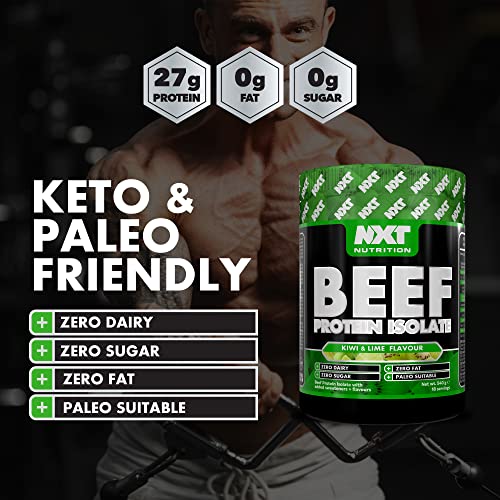 NXT Beef Protein Isolate 540g - High Protein Powder in Natural Amino Acids - Paleo, Keto Friendly NXT Nutrition uk supplements