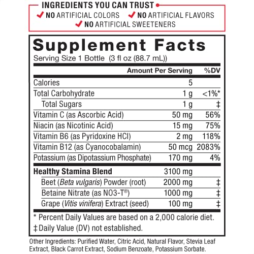 Force Factor Total Beets Superfood Shots for Healthy All-Day Stamina, Energy Drink Alternative Force Factor uk supplements