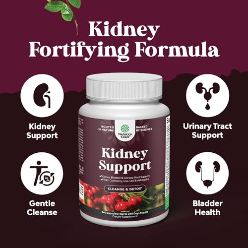 Kidney Support Cranberry Supplement for Women and Men - High Strength Kidney Natures Craft uk supplements