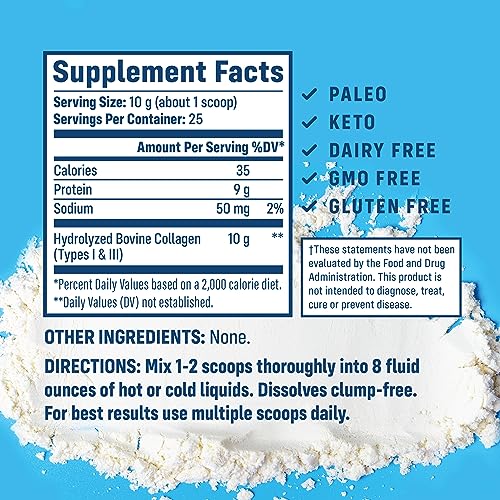 NativePath Collagen Peptides Protein - Hydrolyzed Type 1 & 3 Collagen Powder for Skin NativePath uk supplements