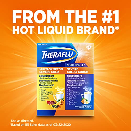 Theraflu Combo Daytime and Nighttime Severe Cold Relief Powder, Honey Theraflu uk supplements