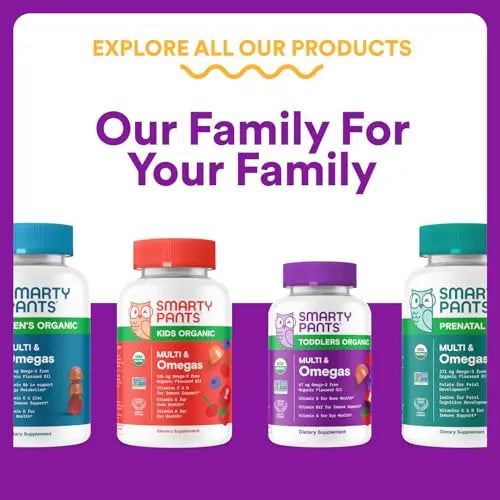 SmartyPants Toddler Multivitamin Gummies - Improved Formula: Omega 3 (DHA/EPA), Vitamins D3, C, Vitamin B12, B6, A, K & Zinc SmartyPants uk supplements