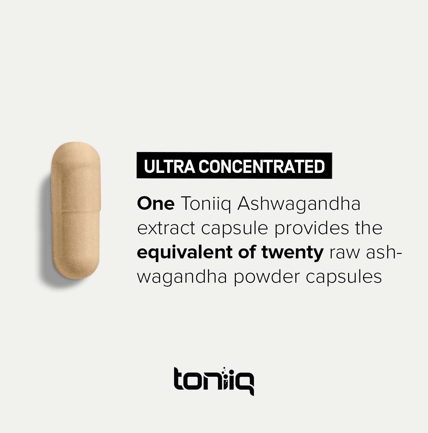 Toniiq 26,000mg 20x Concentrated Extract - 10% Withanolides - Ultra High Strength Toniiq uk supplements
