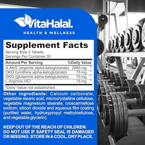 VitaHalal Nitric Oxide Supplement - Powerful Nitric Oxide Booster for Men to Support Blood VitaHalal uk supplements