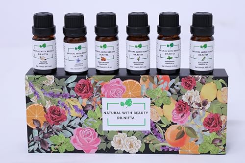 Essential Oils Set 100% Pure Natural DR.NITTA Top 6 Oils for Massage,Diffusers,Humidifier DR.NITTA uk supplements